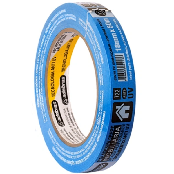 Fita Crepe 18mm X 50mts 722 Azul Adelbras