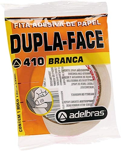 Fita Dupla Face Branca Adelbras 12x30