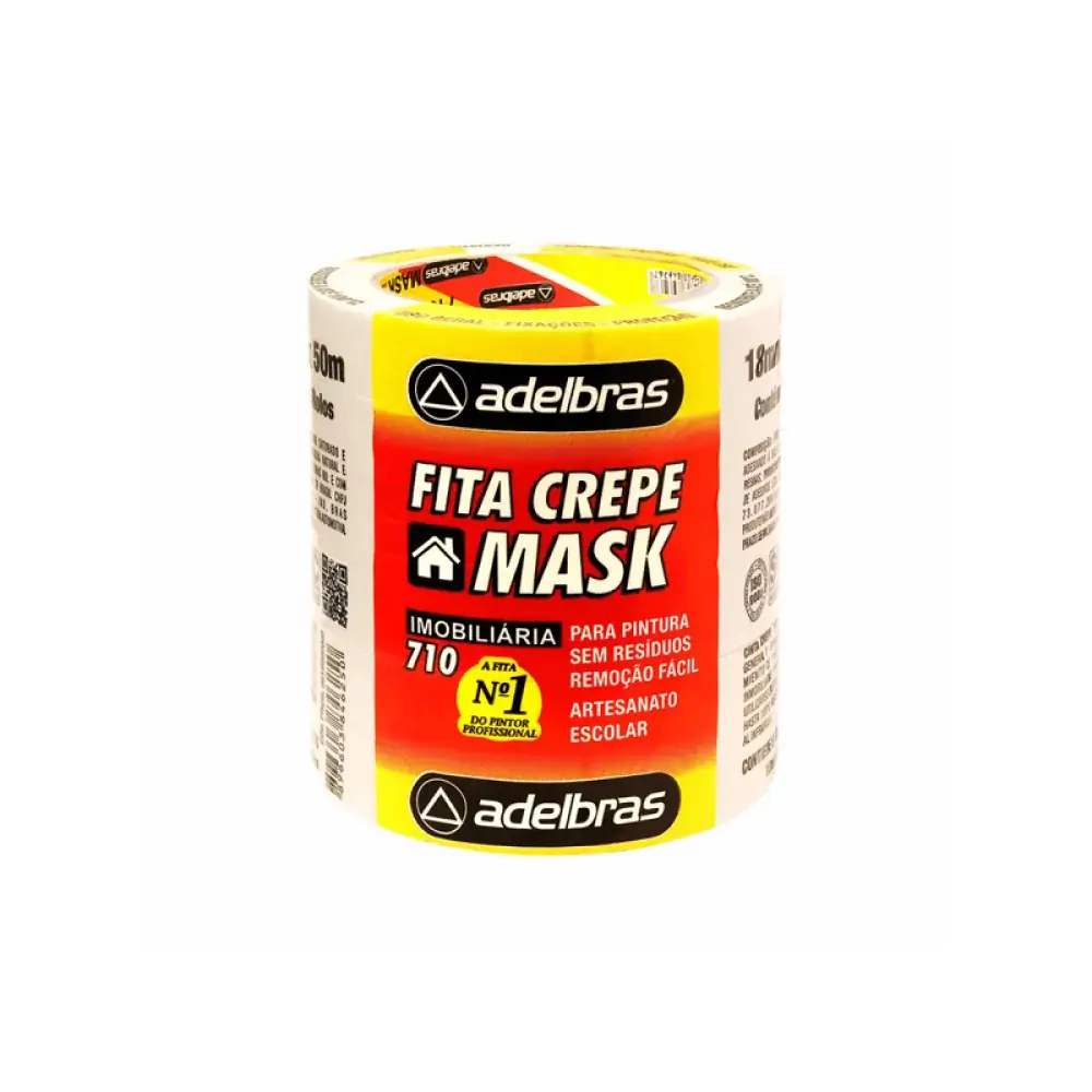 Fita Crepe 18MMX50MT MASK Adelbras 710 PCT 06UN