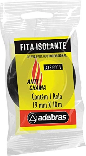 Fita Isolante Adelbras Anti Chamas 19mmx10mts Unidade