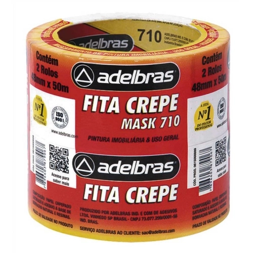 Fita Crepe 48MMX50MT MASK Adelbras 710 PCT 02UN