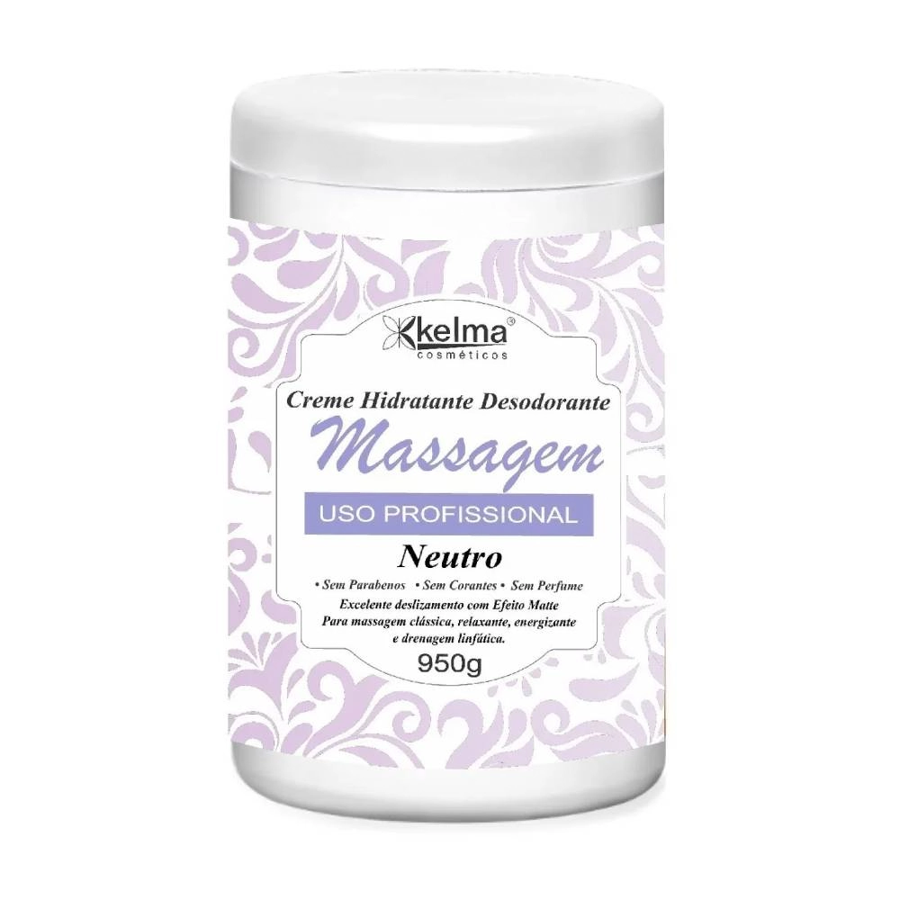 Esfoliante Corporal Kelma Creme Corpo Massagem Neutro 950g