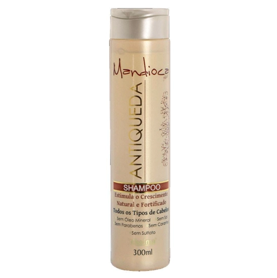 Shampoo Antiqueda Mandioca 300ml Kelma Cosmeticos