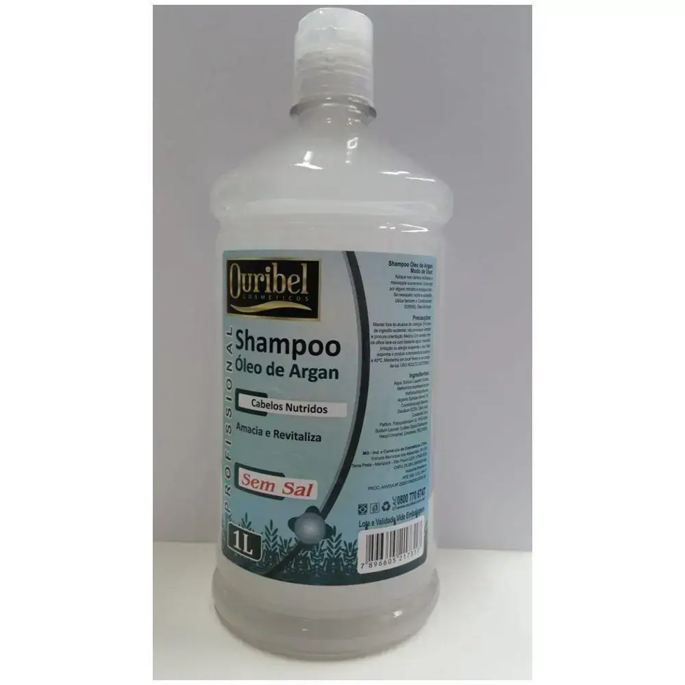 Shampoo Ouribel Oleo De Argan 1 L