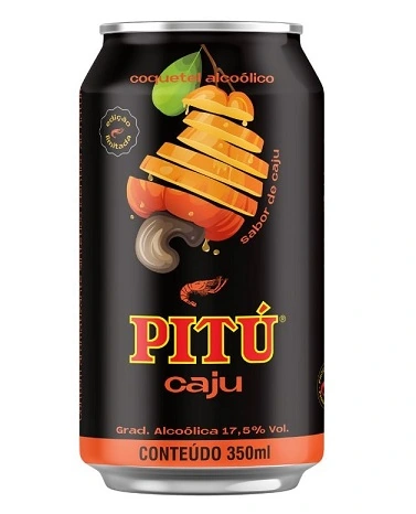 Aguard Pitu 350ml Caju Lata