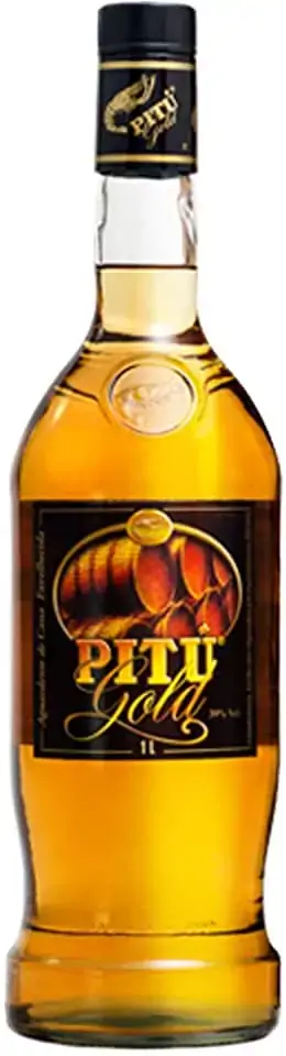 Aguardente De Cana Envelhecida Pitú Gold Garrafa 1l