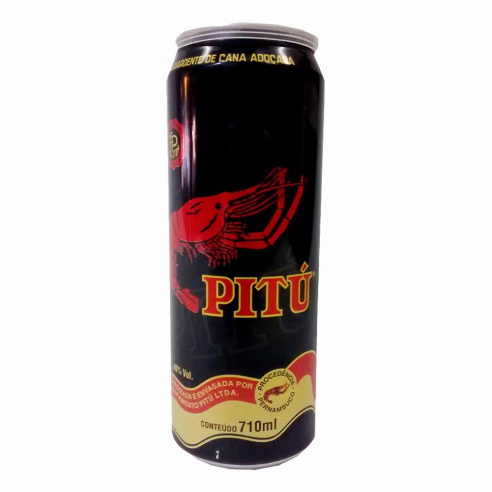 Aguardente De Cana Adoçada Pitú Lata 710ml