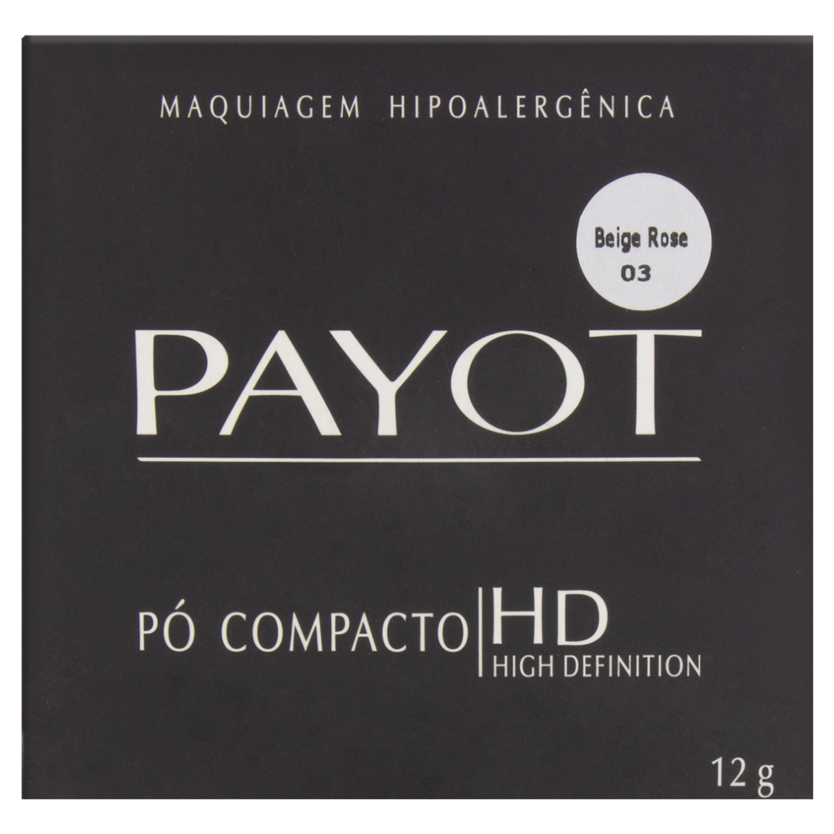 Pó Compacto Facial Beige Rose 03 Payot Hd 12g