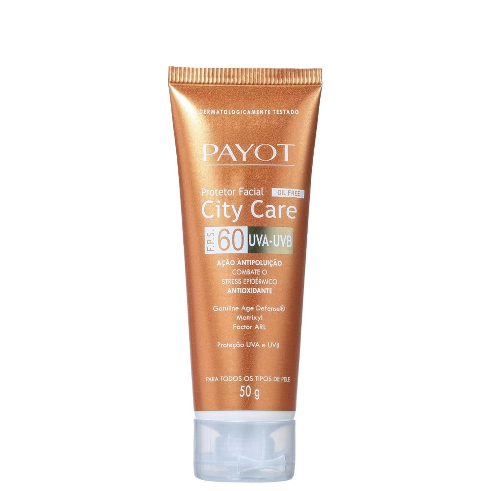 Protetor Solar Facial Fps 60 Payot City Care Caixa 50g