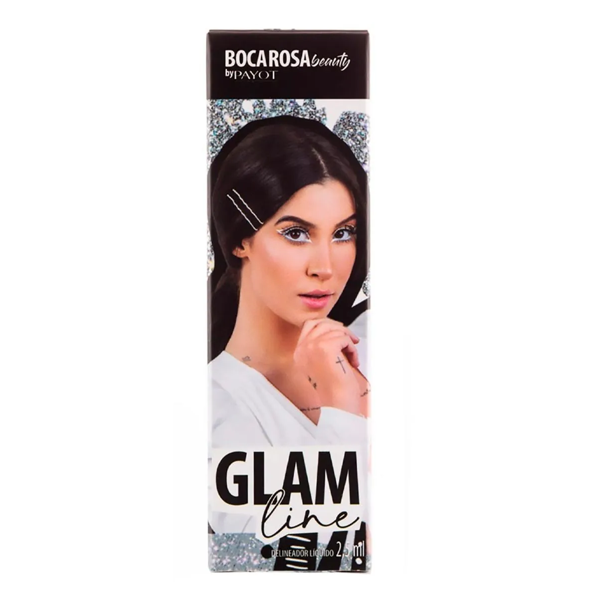 Boca Rosa Beauty Glam Line Paz Branco Delineador Líquido com 2,5 ml