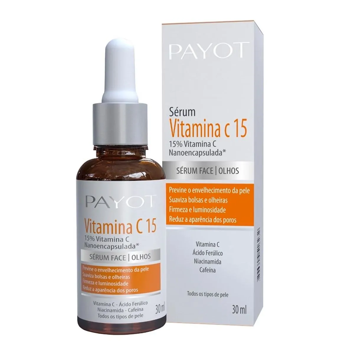 Payot Vitamina C15 Serum para Face e Olhos com 30 ml