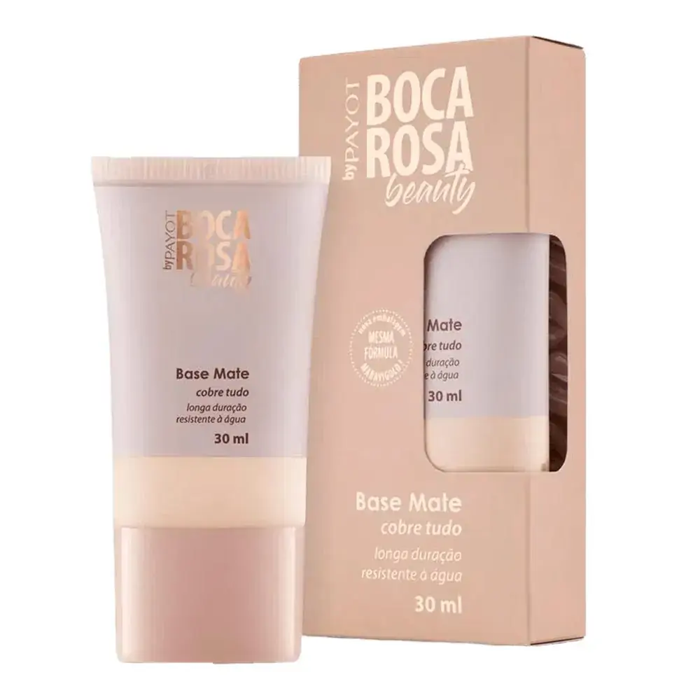 Boca Rosa Base Matte Cor 01 Maria com 30 ml