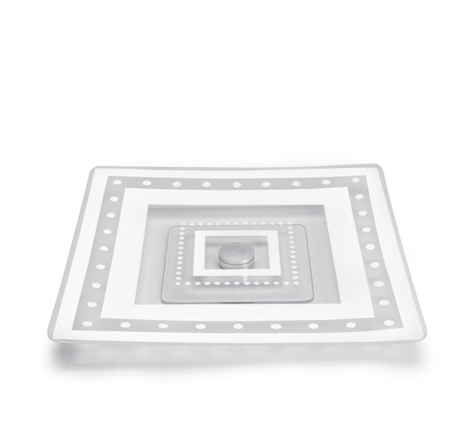 Prancha Decor Glass Quad.giratoria 34x34 Fosco