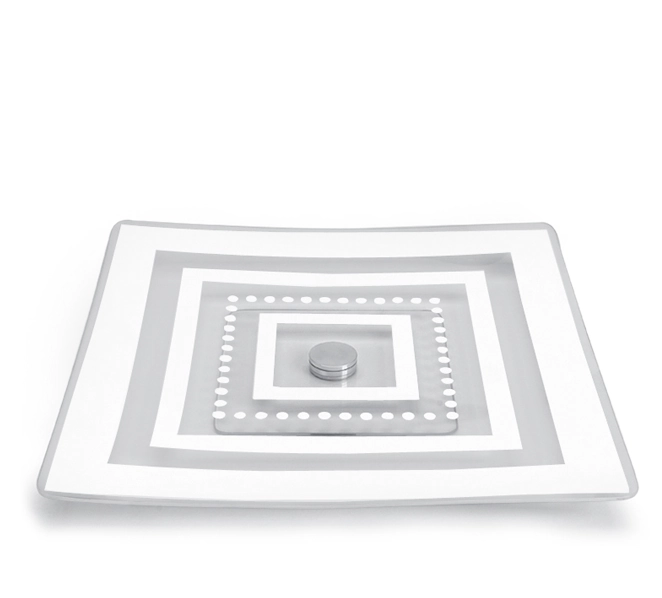 Prancha Decor Glass Quad.giratoria 39,5x39,5 Fosco