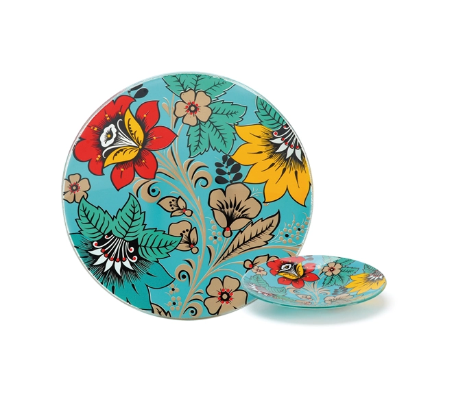 Bowl Decor Glass Redondo Floreia