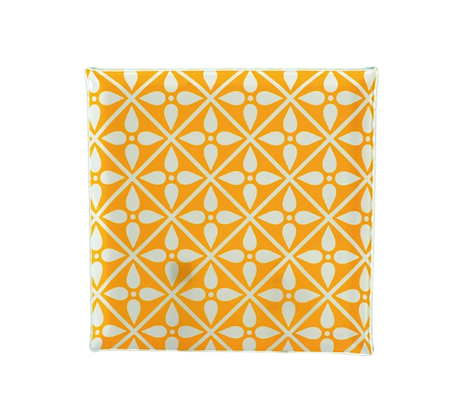 Travessa Decor Glass Quadrada Gd Rasa