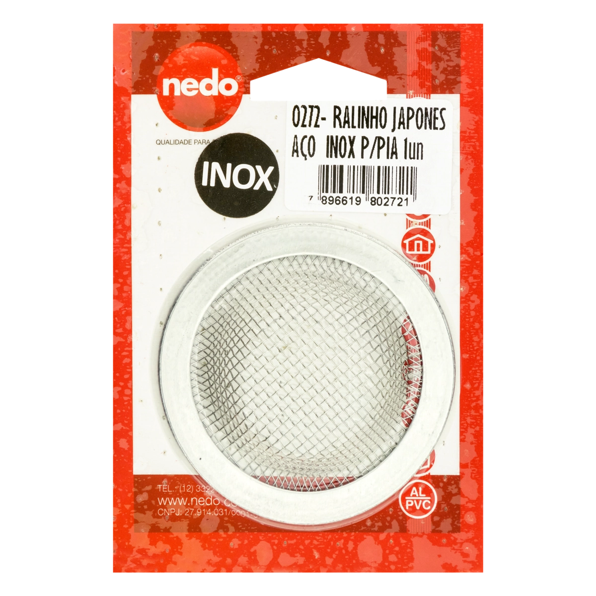 Ralinho Para Pia Japonês Inox Nedo