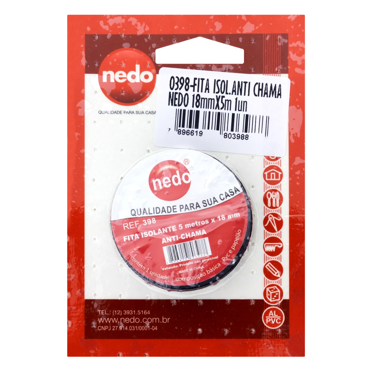 Fita Isolante Nedo 18mm X 5m