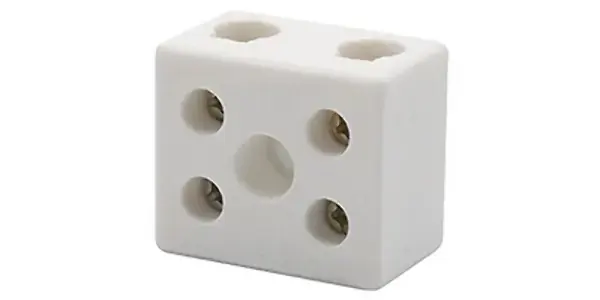 Conector Porcelana 6mm 2 Polos