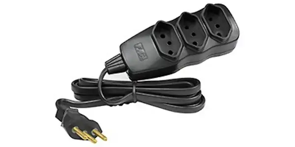 Extensão 3 Tomadas Preto 2p T Nedo 3m X 0,75mm 127 250v