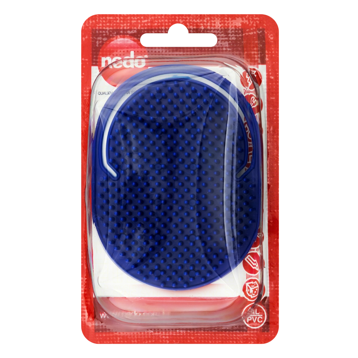Escova Para Cabelo Oval Azul Nedo