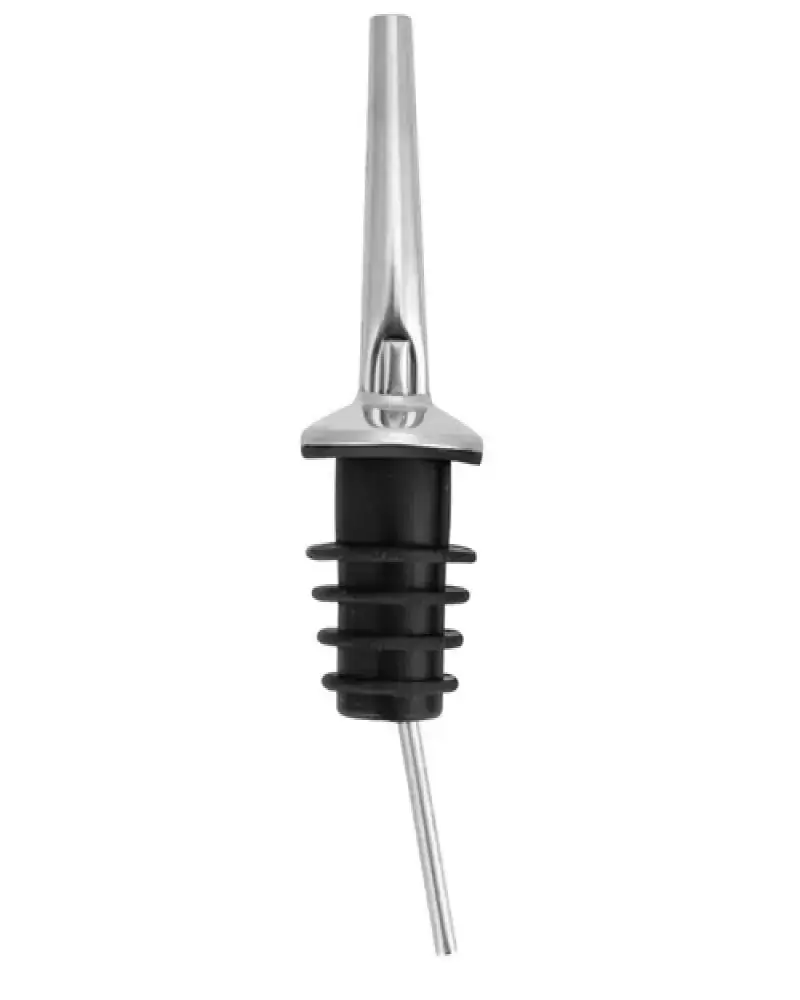 Biqueira de metal com rolha de plástico