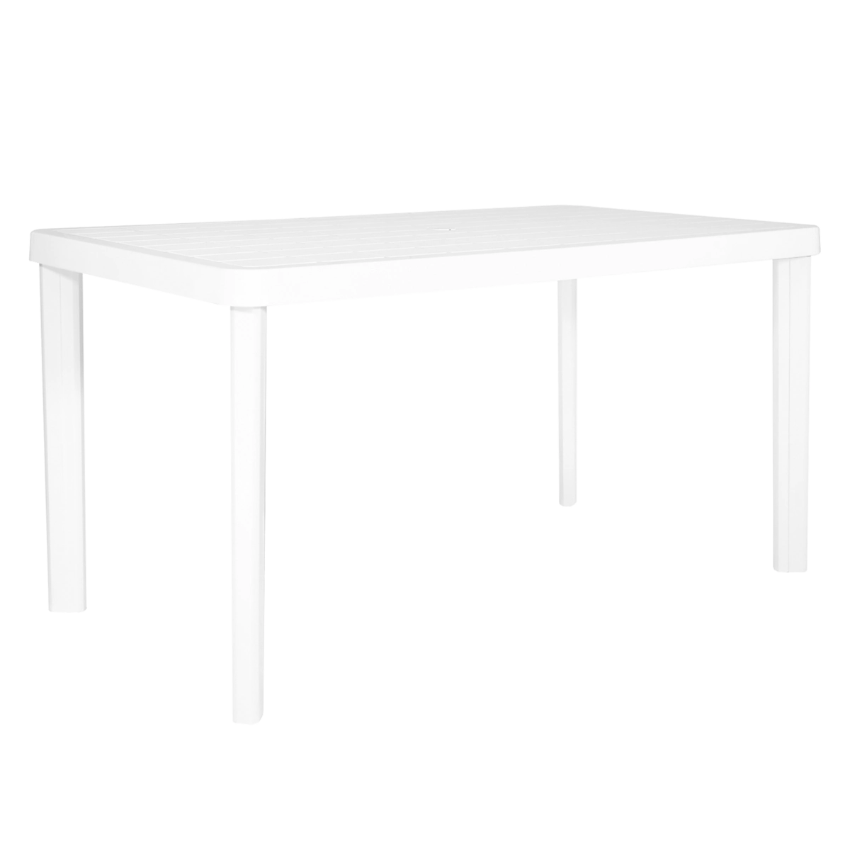 Mesa Plástico Branca Retangular Bali Gardenlife