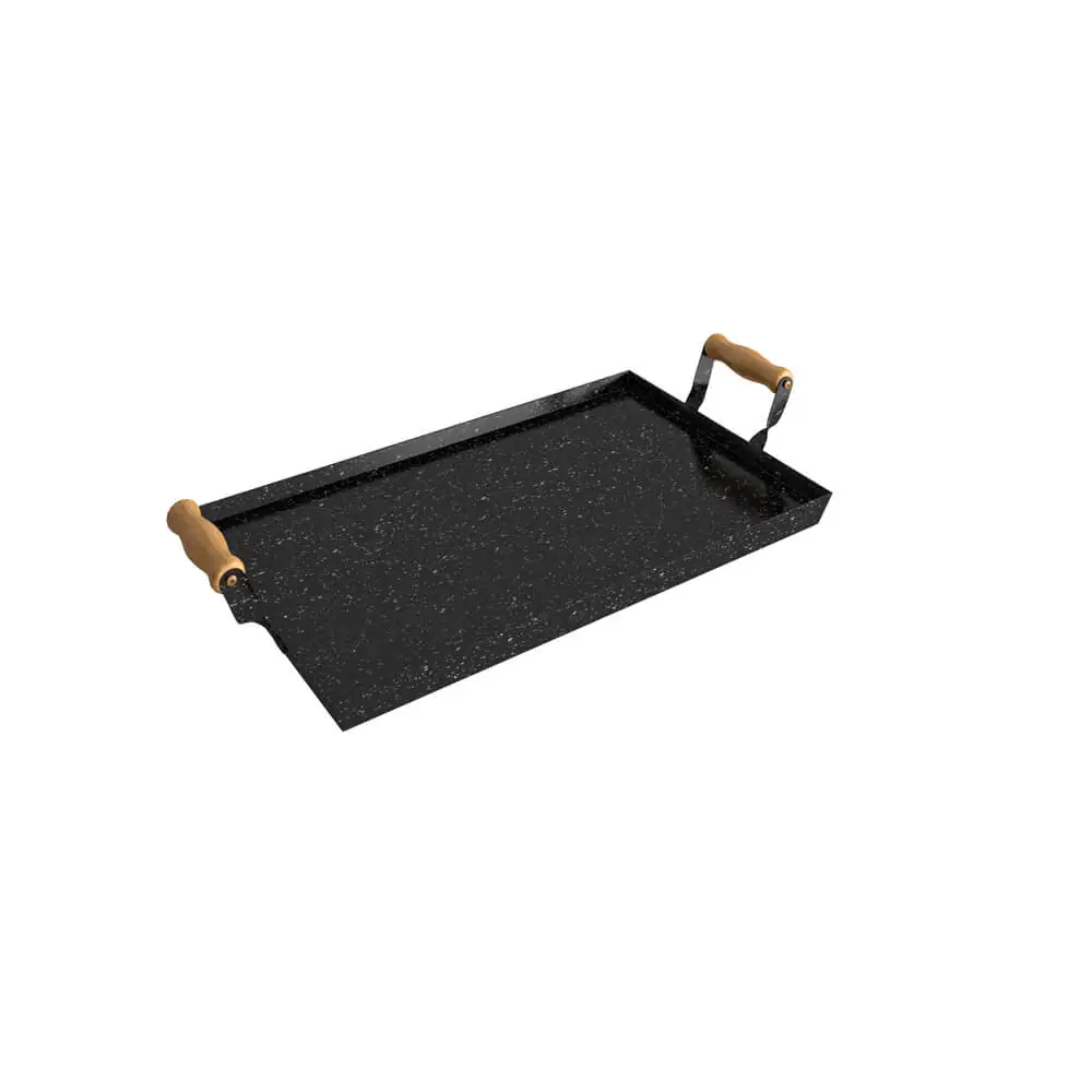 Chapa Retangular Esmaltada 50x30 cm Qualinox