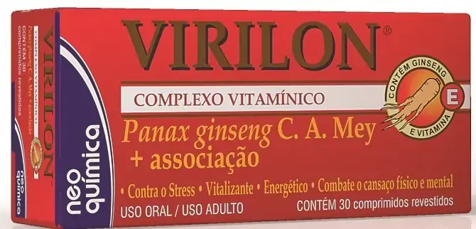 Virilon 30 Comprimidos Revestidos 30 Comprimidos Luper Similar