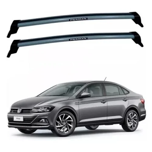 Rack de Teto VOLKSWAGEN VIRTUS Alumínio Prata - EQMAX 6346