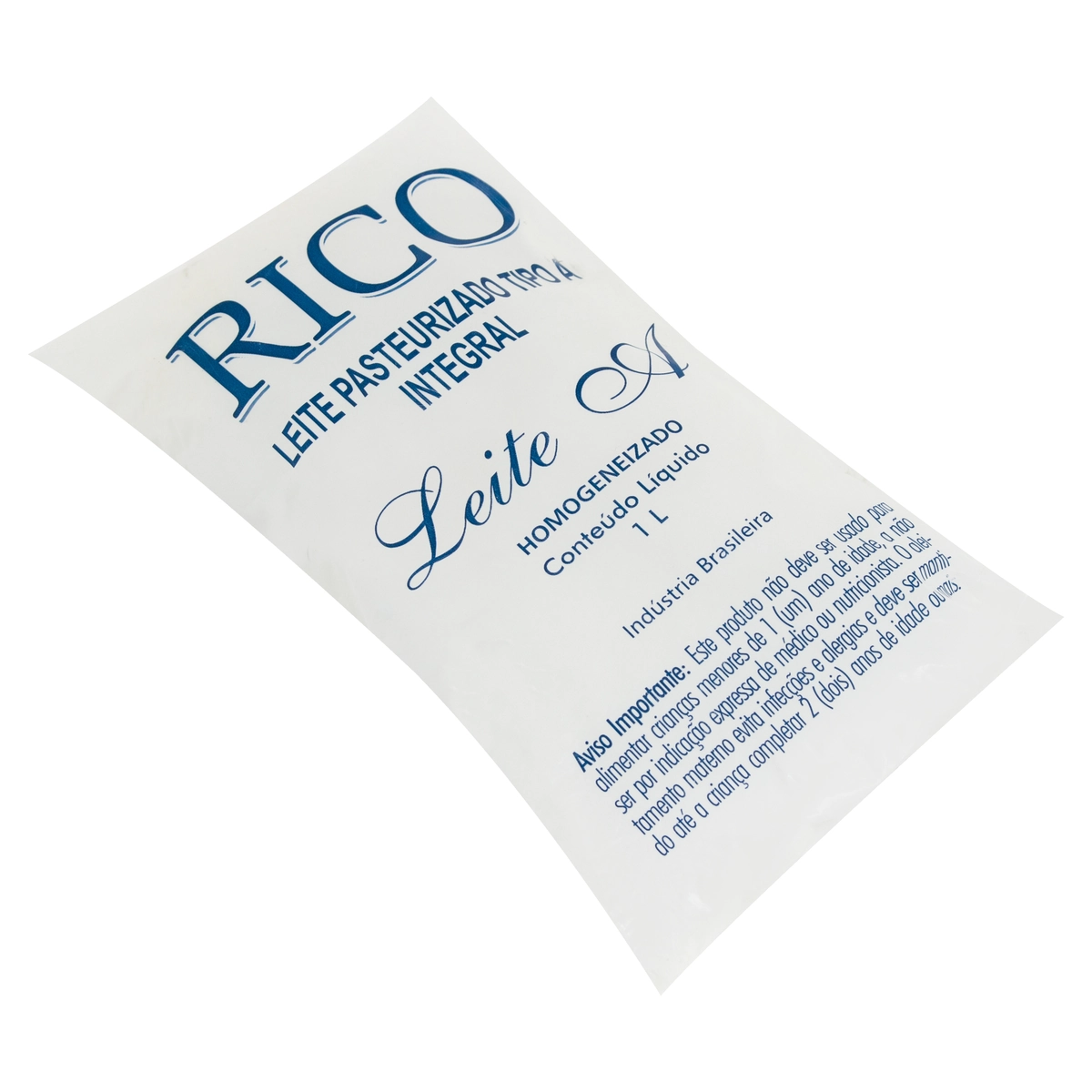 Leite Pasteurizado Tipo A Integral Rico Pacote 1l
