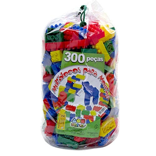 Sacola Multiblocos Com 300 Peças Ref: 9044