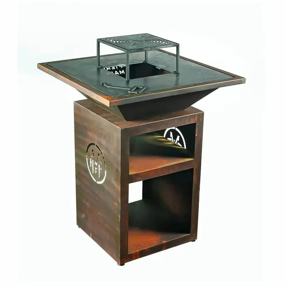 Churrasqueira Gourmet Estação Hell Aço Corten Martin Fierro