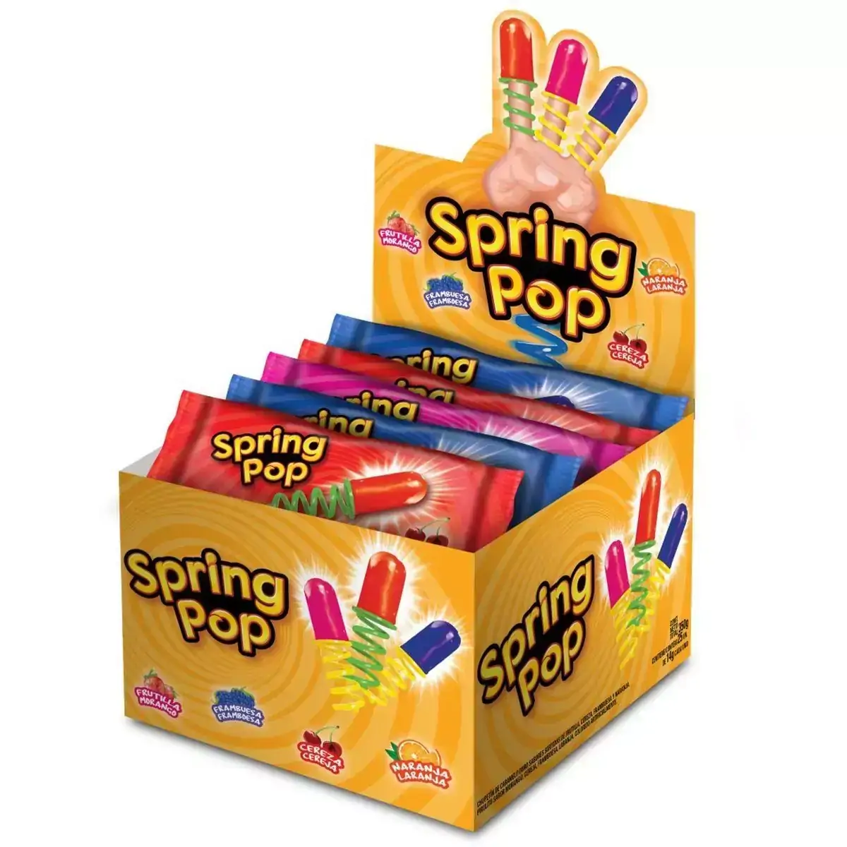 Pirulito Spring Pop Sortido 25un x 14gr | Bazooka