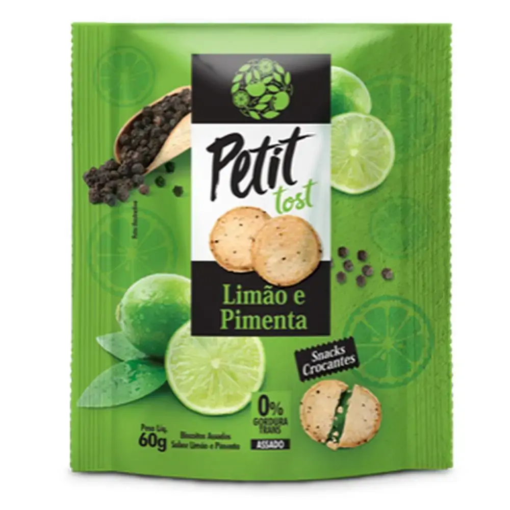 Petit Tost Limao E Pimenta 60g