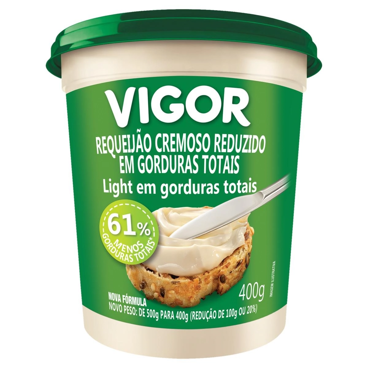 Requeijão Cremoso VIGOR Light 400g