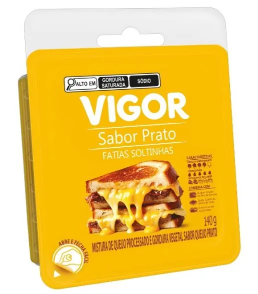 Queijo Processado Vigor Prato Fatiado 140g