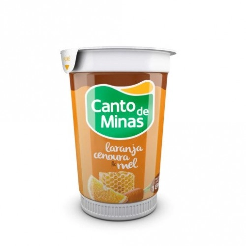Iogurte Integral Com Polpa De Fruta Sabor Laranja, Cenoura E Mel