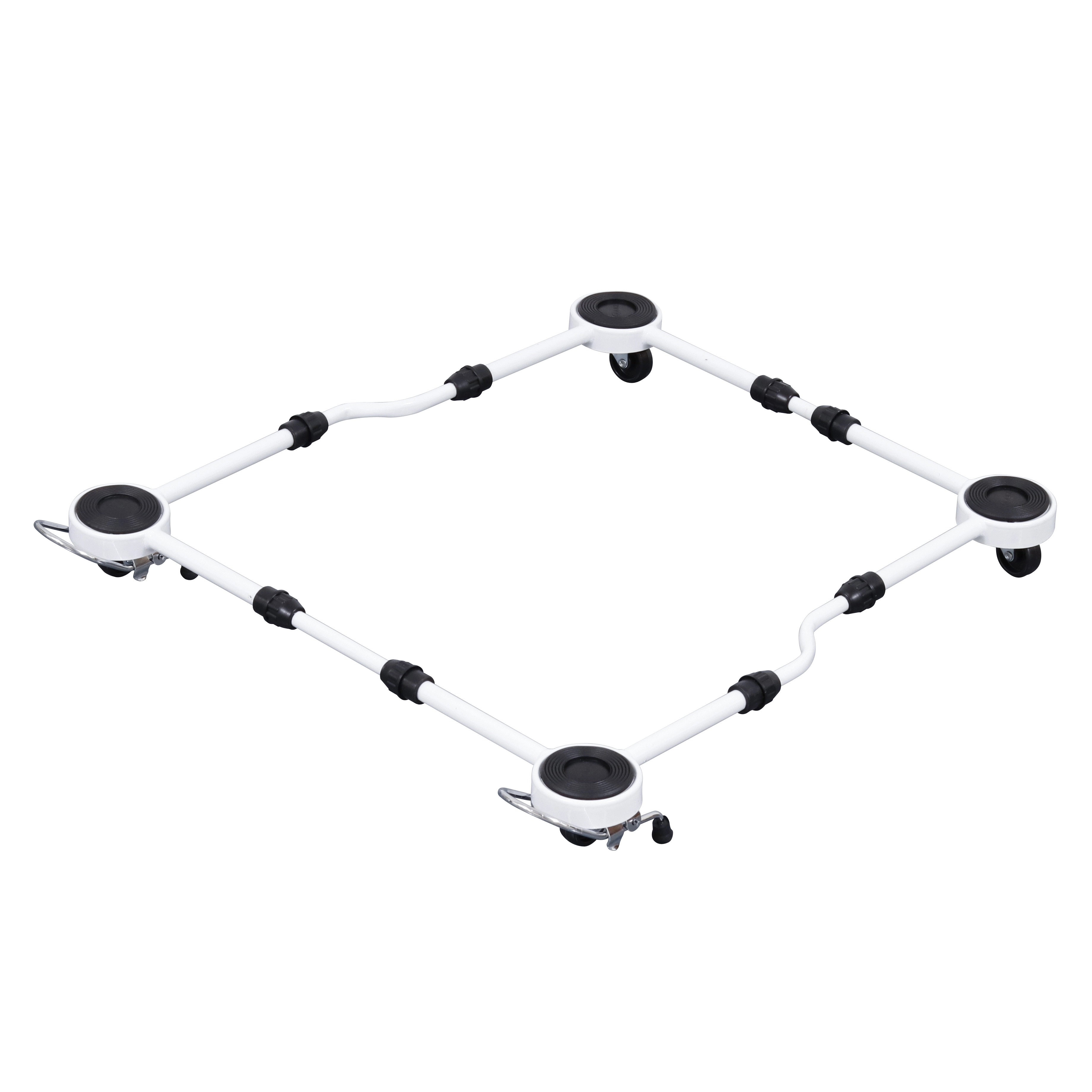 Rodízio para Eletrodoméstico Ajustável 250kg com Freio 64x54cm Branco
