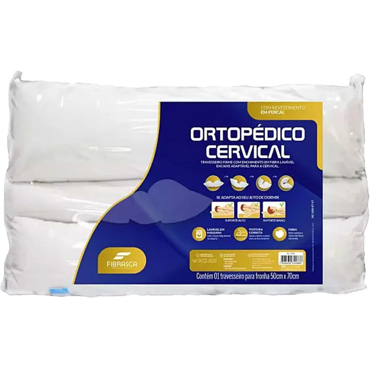 Travesseiro Ortopédico Cervical Fibrasca 4288