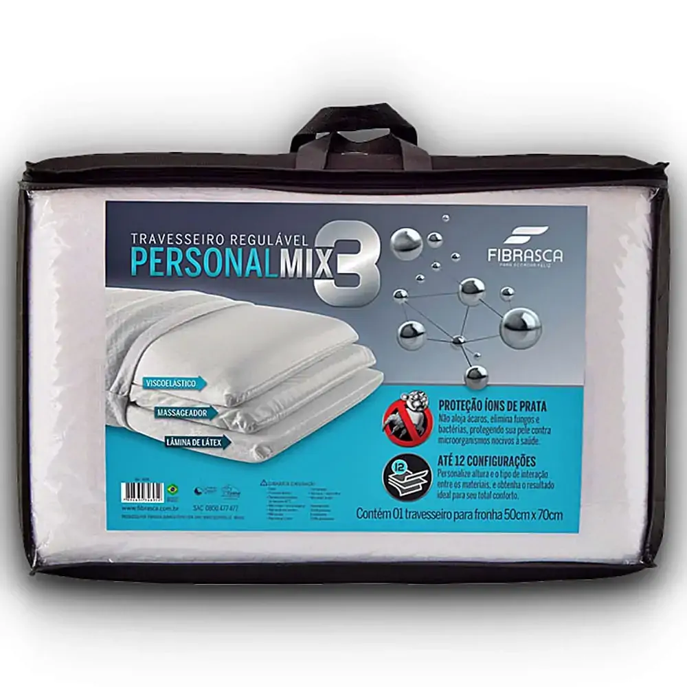 Travesseiro Fibrasca Personal Mix 3 4695