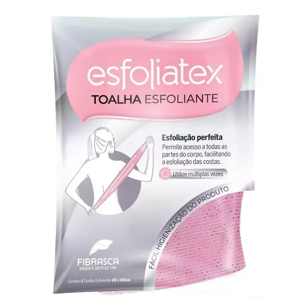 Toalha Esfoliante Esfoliatex Fibrasca Rosa 6201