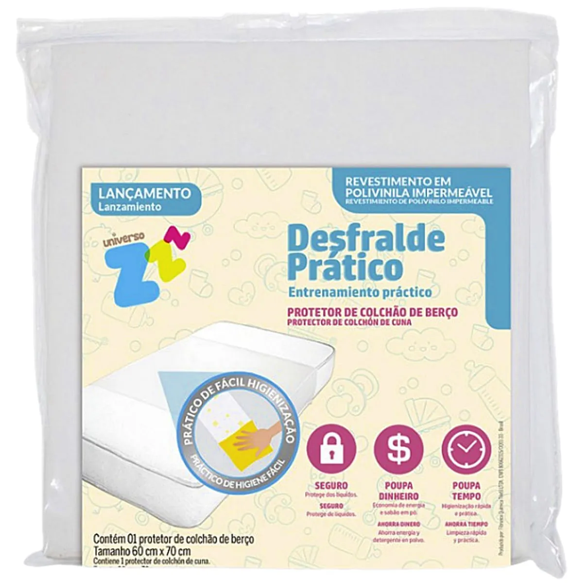 Protetor Colchao Desfralde Infantil 70x94cm 9767 Fibrasca