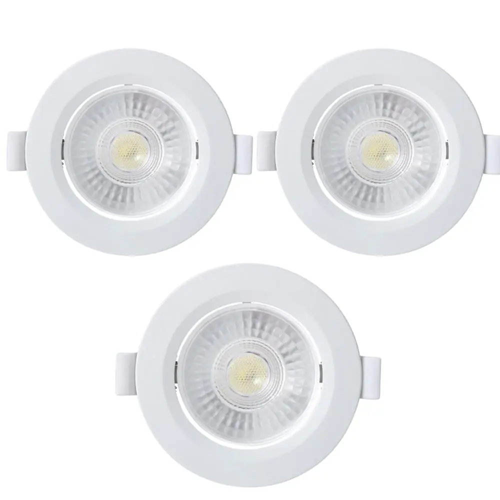 Kit 3 Spot Embutir Taschibra Alltop Redondo Led 5w 4000k