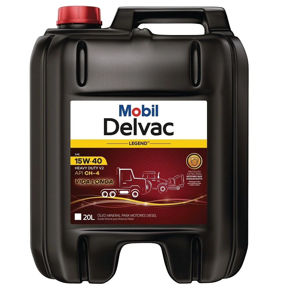 Óleo de Motor 15W40 Ch4 Delvac Legend hd V2 Vida Longa 20 Litros - MOBIL 123747