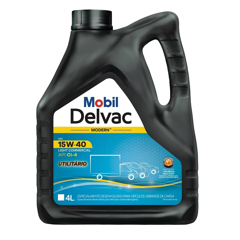 Óleo de Motor 15W40 API CF DELVAC MODERN LC 4 Litros - MOBIL 123759