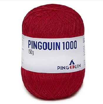 Linha Pingouin 1000 Cor 314 Tomate 150g