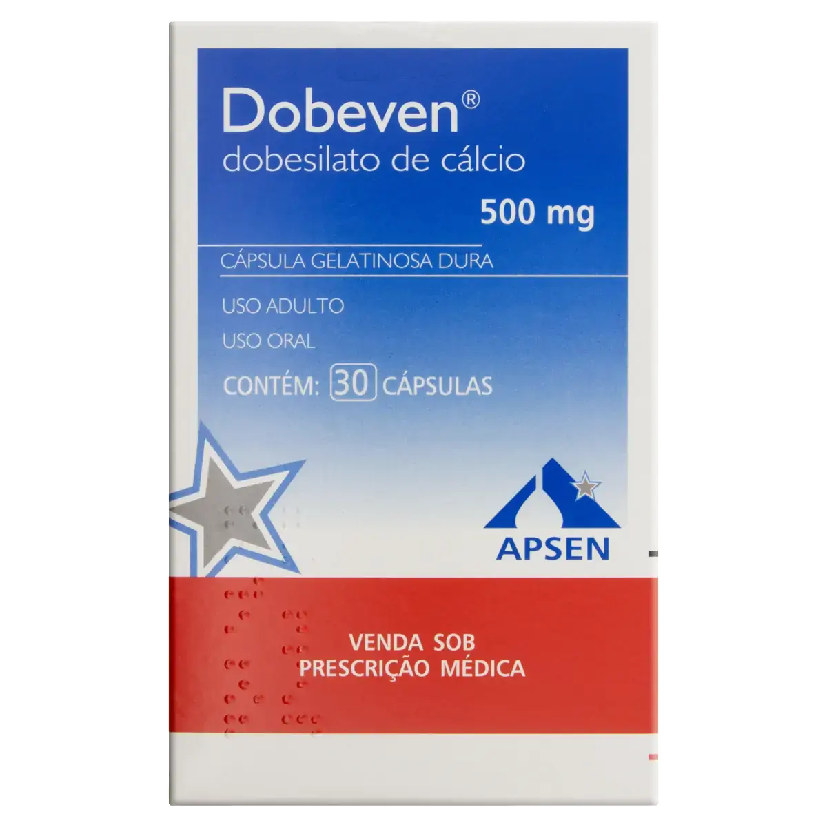 Dobeven 500mg Apsen Caixa 30 Cápsulas Gelatinosas