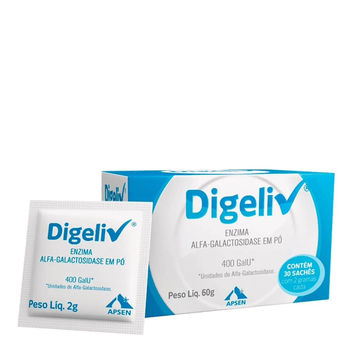 Digeliv Aspen Farmacêutica Caixa 60g 30 Unidades