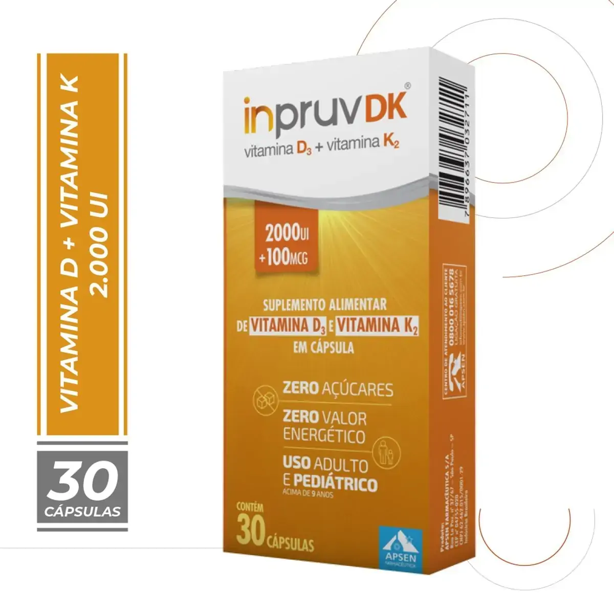 Inpruv Dk 2.000ui 100mcg Cx 30 Cap